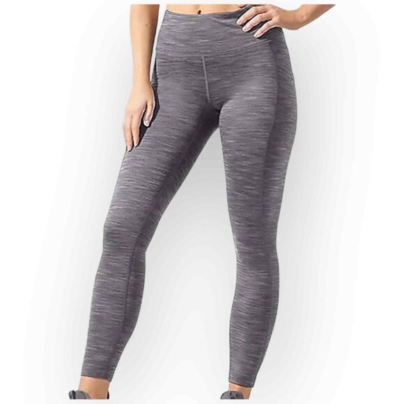 Mondetta Pants - Mondetta Performance Luxury High-Waisted Leggings, Light Gray Heather - 578M